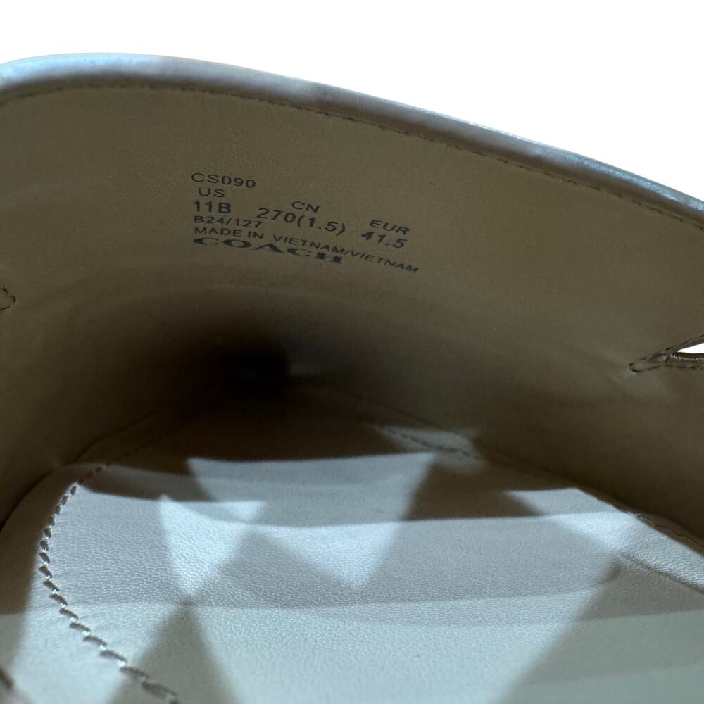 COACH Carrie Skimmer PointedToe Slingback Flats.Sz 11,WMN,cream beige champagne - Picture 9 of 10